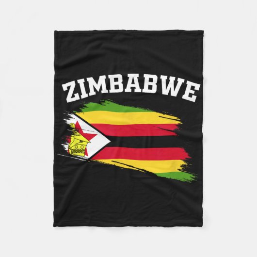 Simbabwe-Souvenirs Harare Urlaub Afrika Simbabwisc Fleecedecke (Vorderseite)