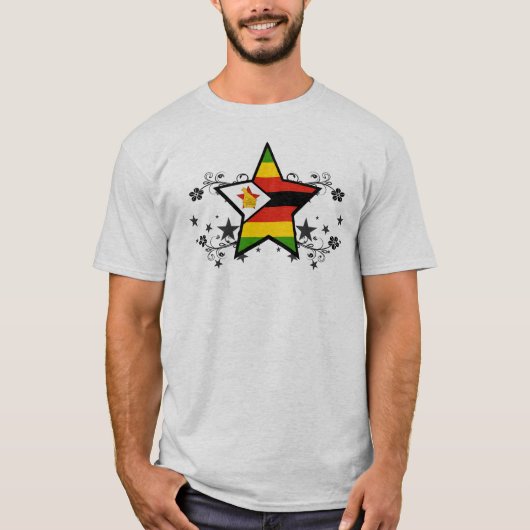 Simbabwe-Stern T-Shirt (Vorderseite)