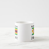 Simbabwe und Simbabwe Flag mit Ihrem Namen Espress Espressotasse (Vorderseite)
