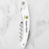 Simbabwe und Simbabwe - Flagge mit Ihrem Namen Kel Kellnermesser (Vorderseite)