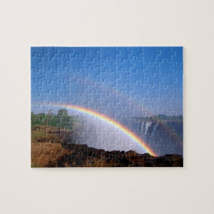 Simbabwe, Victoria-Fälle-Nationalpark. Doppel Puzzle