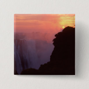 Simbabwe, Victoria-Fälle Nationalpark. Neblig Button