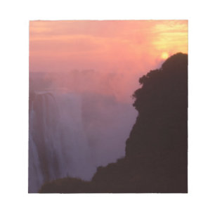 Simbabwe, Victoria-Fälle Nationalpark. Neblig Notizblock