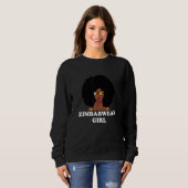 Simbabwer Mädchen Simbabwe Sweatshirt (Vorne ganz)