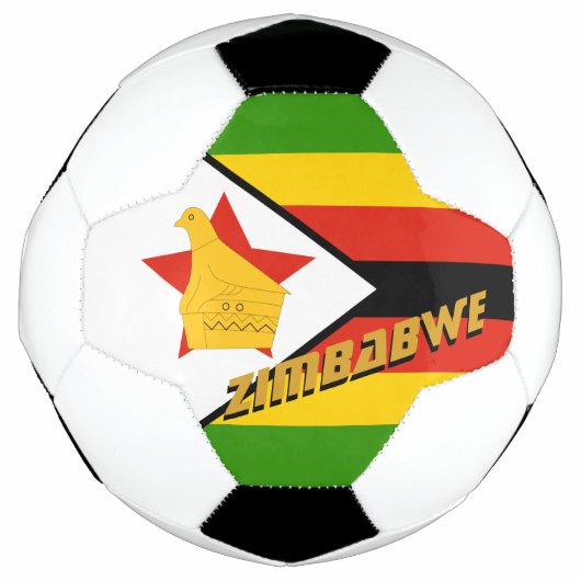 Simbabwes Fahne / Sport Fußball (Vorderseite)