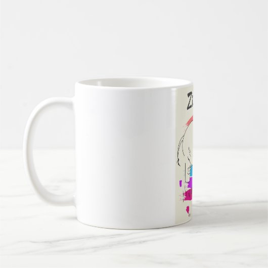 Simbabwes Retrologo Kaffeetasse (Links)