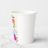 Simbabwes Retrologo Pappbecher (Links)