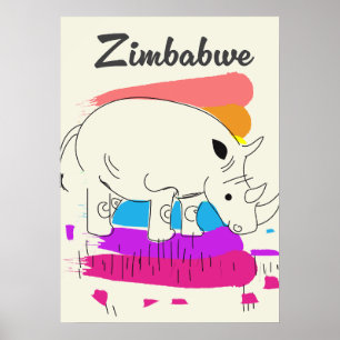 Simbabwes Retrologo Poster