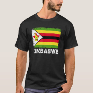 Simbabwes Volk Vintag Simbabwe Flagge T-Shirt