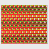 Simbabwes Wrapping Paper, Zimbabwe Flag Patriot Re Geschenkpapier (Flach)
