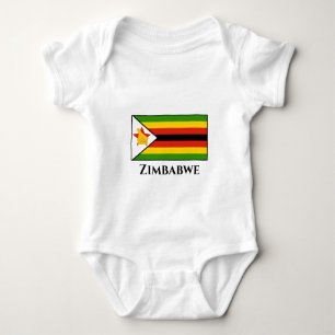 Simbabwische Flagge Baby Strampler