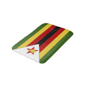 Simbabwische Flagge Badematte (Schrägansicht)