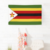 Simbabwische Flagge Banner (Insitu)