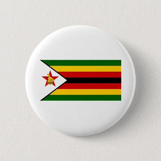 Simbabwische Flagge Button (Vorderseite)