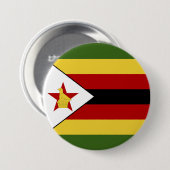 Simbabwische Flagge Button (Vorne & Hinten)
