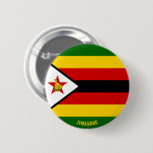 Simbabwische Flagge Charming Patriotic Button (Vorne & Hinten)