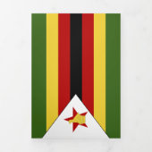 Simbabwische Flagge Dreifach Gefaltete Karte (Cover)