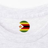 Simbabwische Flagge Etiketten (Befestigt)