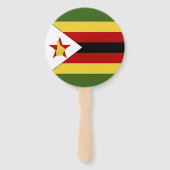 Simbabwische Flagge Fächer (Vorderseite)