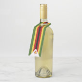 Simbabwische Flagge Flaschenanhänger (Angewinkelt)