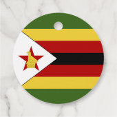 Simbabwische Flagge Geschenkanhänger (Rückseite)
