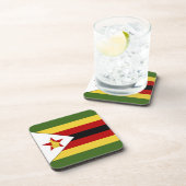 Simbabwische Flagge Getränkeuntersetzer (Rechte Seite)