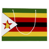 Simbabwische Flagge Große Geschenktüte (Rückseite)