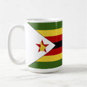 Simbabwische Flagge Kaffeetasse (Links)