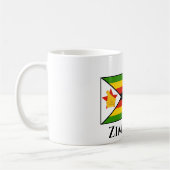 Simbabwische Flagge Kaffeetasse (Links)