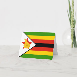 Simbabwische Flagge Karte