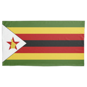 Simbabwische Flagge Kissenbezug