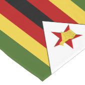 Simbabwische Flagge Kurzer Tischläufer (Ecke)