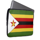 Simbabwische Flagge Laptopschutzhülle (Vorne Rechts)