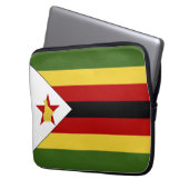 Simbabwische Flagge Laptopschutzhülle (Vorderseite Links)