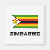 Simbabwische Flagge Magnet (Vorne)