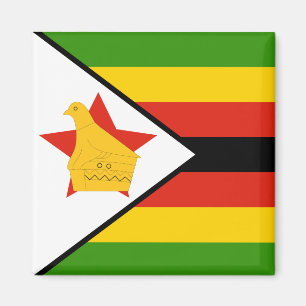 Simbabwische Flagge Magnet