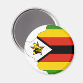 Simbabwische Flagge Magnet (Vorderseite/Rückseite)