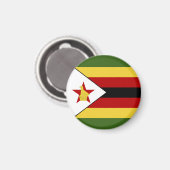 Simbabwische Flagge Magnet (Vorderseite/Rückseite)