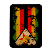 Simbabwische Flagge Magnet (Vertikal)