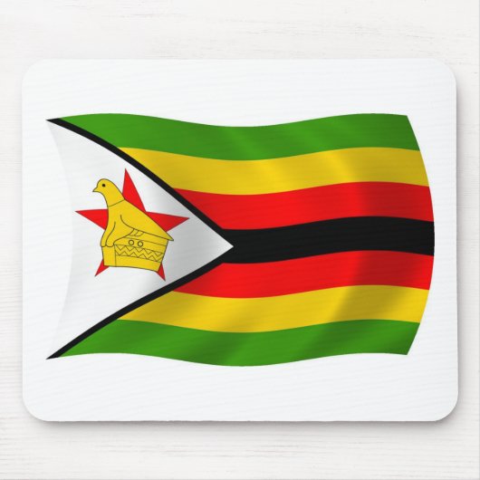 Simbabwische Flagge Mousepad (Vorne)