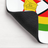 Simbabwische Flagge Mousepad (Ecke)