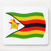 Simbabwische Flagge Mousepad (Vorne)