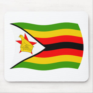 Simbabwische Flagge Mousepad