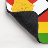 Simbabwische Flagge Mousepad (Ecke)