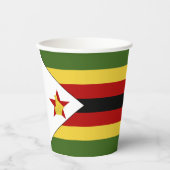 Simbabwische Flagge Pappbecher (Vorderseite)