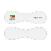 Simbabwische Flagge Personalisiert Baseball (Paneele)
