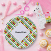 Simbabwische Flagge - Personalisiert getrimmt Pappteller (Party)