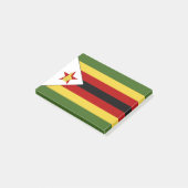 Simbabwische Flagge Post-it Klebezettel (angewinkelt)