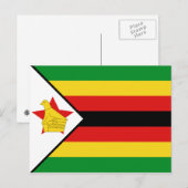 Simbabwische Flagge Postkarte (Vorne/Hinten)