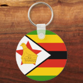 Simbabwische Flagge Schlüsselanhänger (Vorderseite)